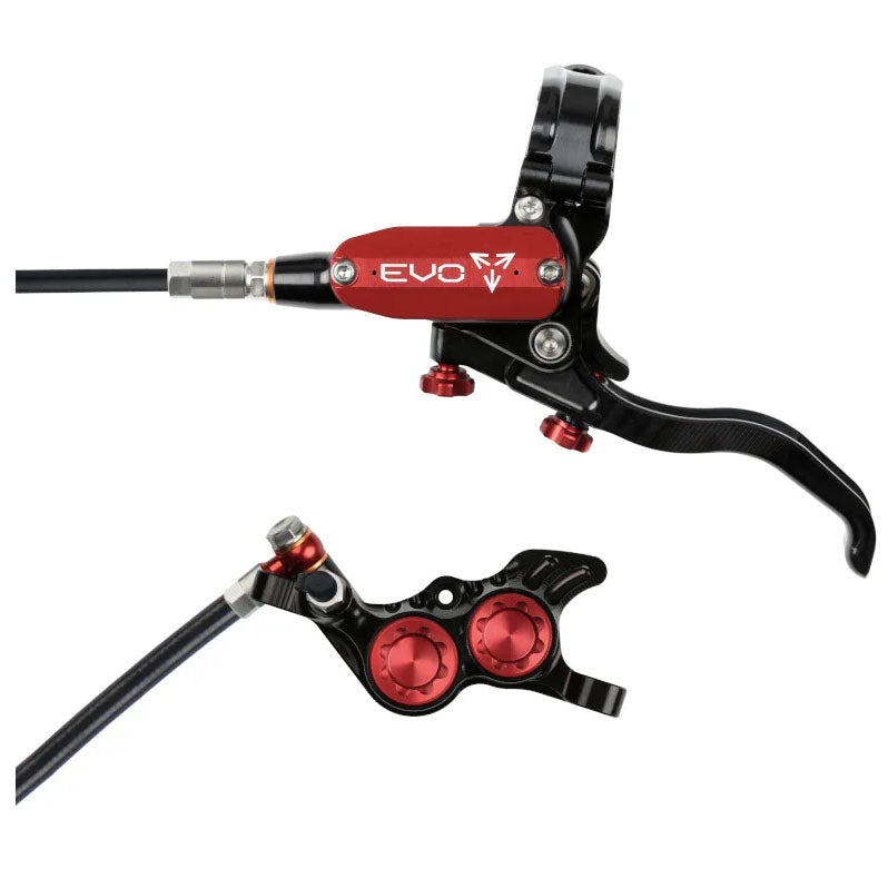 Hope Tech 4 Evo GR4 MTB Hydraulic Disc Brake and Lever - Black/Red